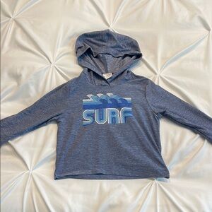 Hanna Andersson Blue Surf Graphic Hoodie